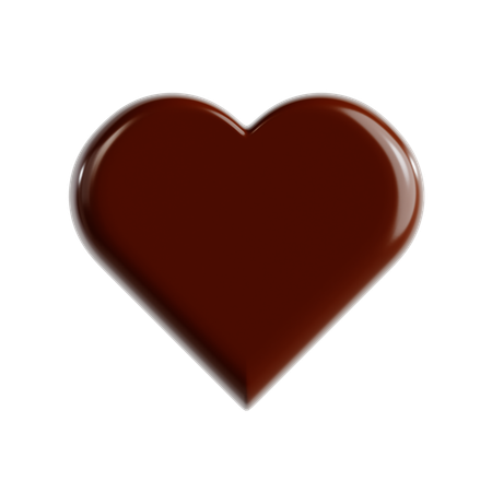 Emoji d'amour marron  3D Icon