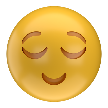 Emoji aliviado  3D Icon