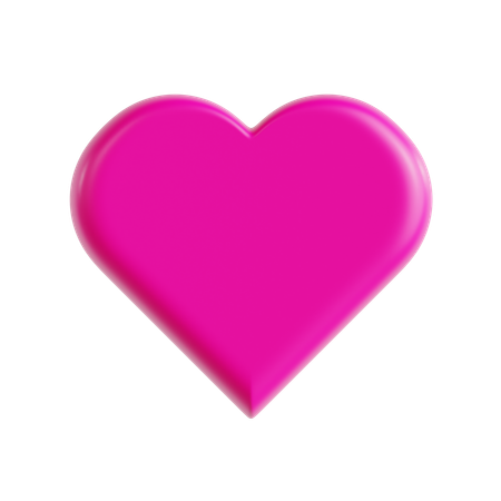 Emoji de amor rosa choque  3D Icon