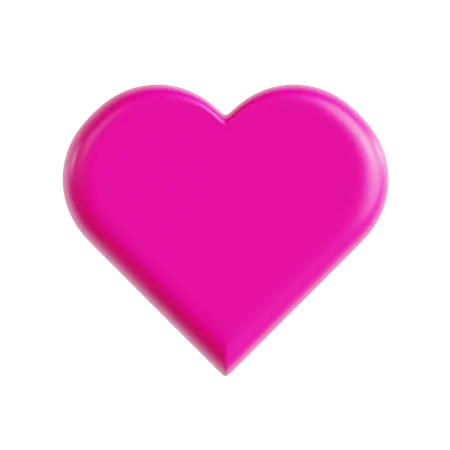 Emoji de amor rosa choque  3D Icon