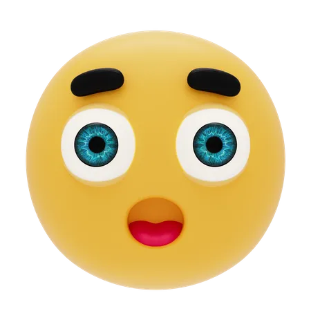 Emoji com boca aberta  3D Icon