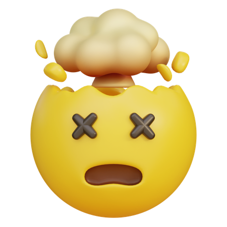Emoji de cabeça explodindo  3D Icon
