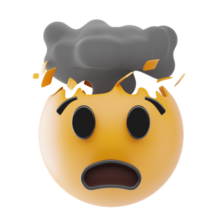 Emoji de cabeça explodindo  3D Icon