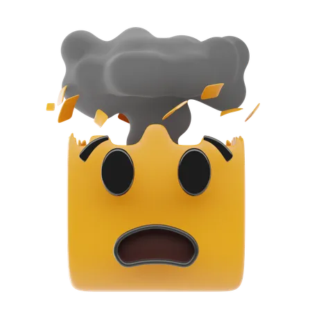 Emoji de cabeça explodindo  3D Icon