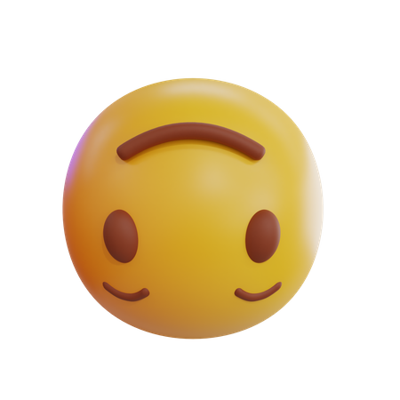 Emoji de cabeça para baixo  3D Icon