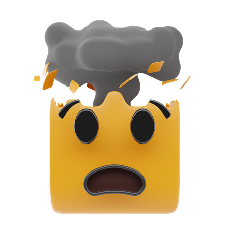 Emoji de cabeza explosiva  3D Icon