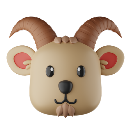 Emoji de cabra  3D Icon