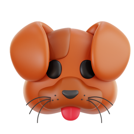 Emoji de cachorro  3D Icon