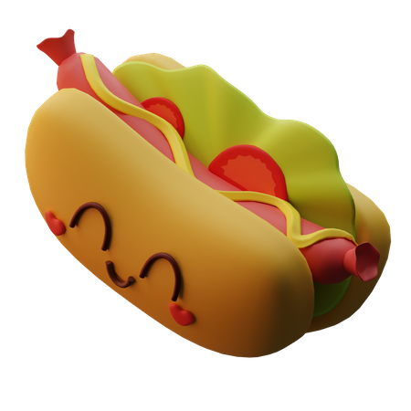 Emoji de cachorro-quente  3D Icon