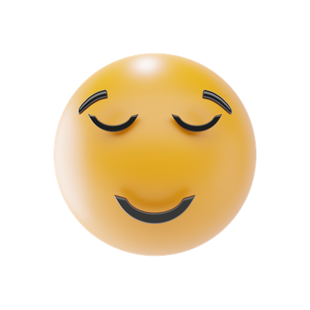 Emoji de cara de alivio  3D Icon