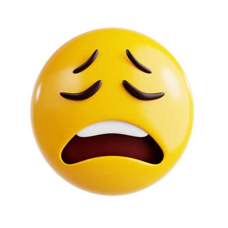 Emoji de cara ansiosa  3D Icon
