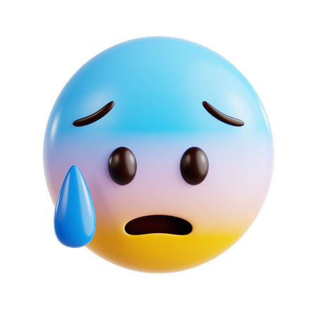 Emoji de cara ansiosa  3D Icon