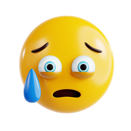Emoji de cara ansiosa  3D Icon