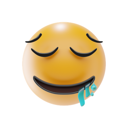 Emoji de cara babeante  3D Icon