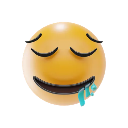 Emoji de cara babeante  3D Icon