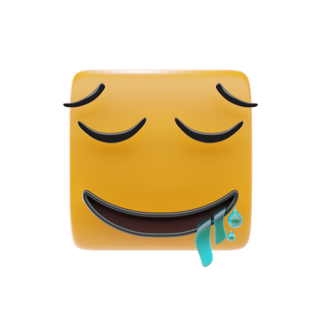 Emoji de cara babeante  3D Icon