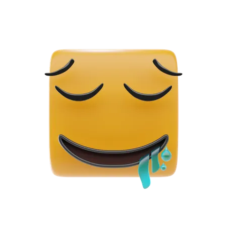 Emoji de cara babeante  3D Icon