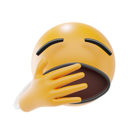 Emoji de cara de bostezo  3D Icon