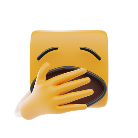 Emoji de cara de bostezo  3D Icon