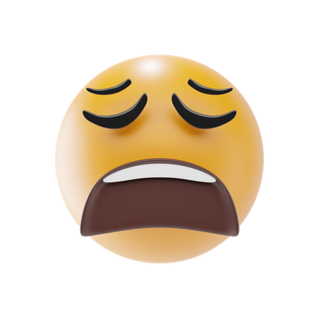 Emoji de cara cansada  3D Icon