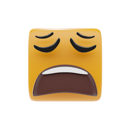 Emoji de cara cansada  3D Icon