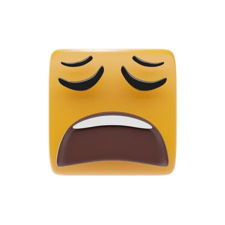 Emoji de cara cansada  3D Icon