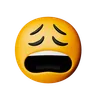 emoji de cara cansada