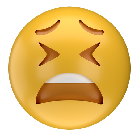 Emoji de cara cansada  3D Icon