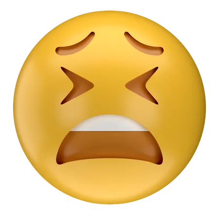 Emoji de cara cansada  3D Icon