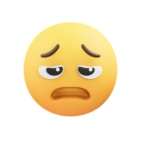 Emoji de cara cansada  3D Icon