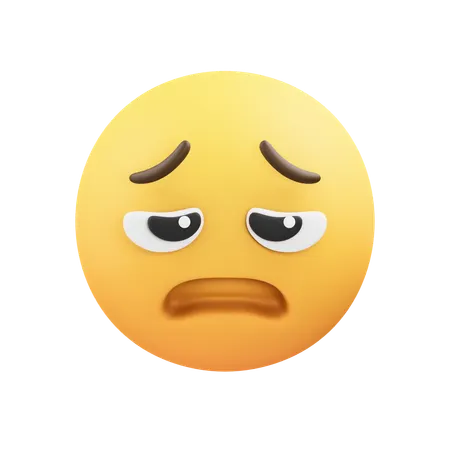 Emoji de cara cansada  3D Icon