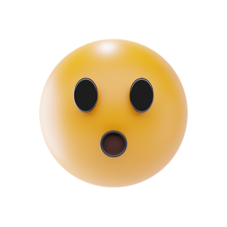 Cara con emoji de boca abierta  3D Icon