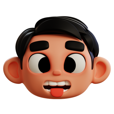 Emoji de cara con lengua  3D Icon