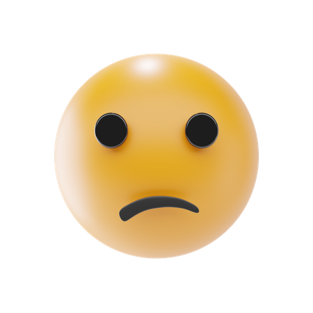 Emoji de cara confundida  3D Icon