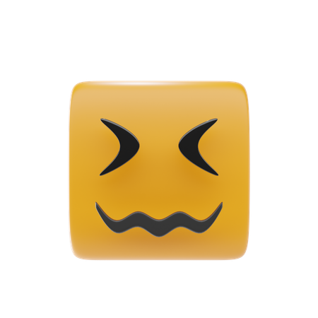 Emoji de cara confundida  3D Icon