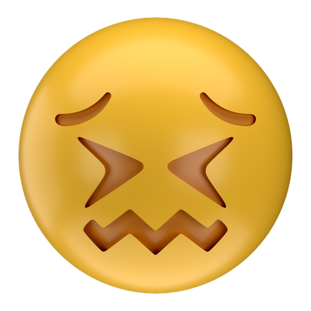 Emoji de cara confundida  3D Icon