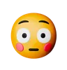 emoji de rosto corado