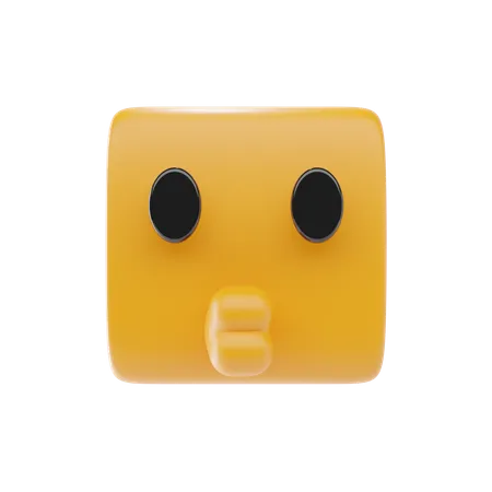 Emoji de cara de beso  3D Icon