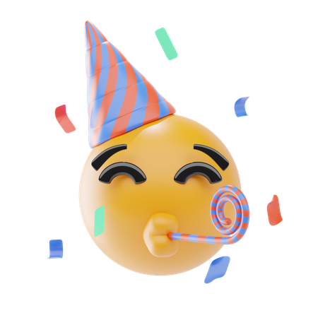 Emoji de cara de fiesta  3D Icon