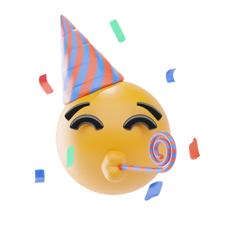 Emoji de cara de fiesta  3D Icon