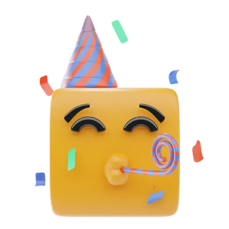 Emoji de cara de fiesta  3D Icon