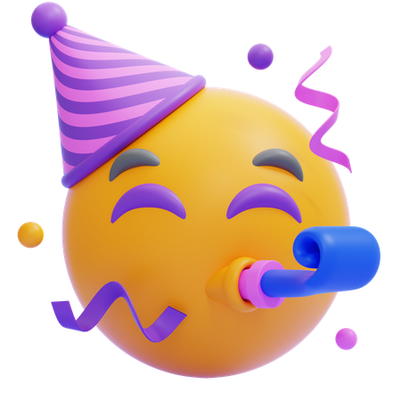 Emoji de cara de fiesta  3D Icon