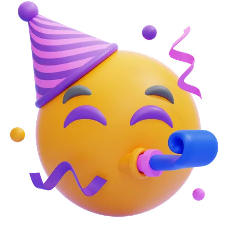 Emoji de cara de fiesta  3D Icon