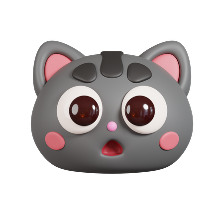 Emoji de cara de gato  3D Emoji