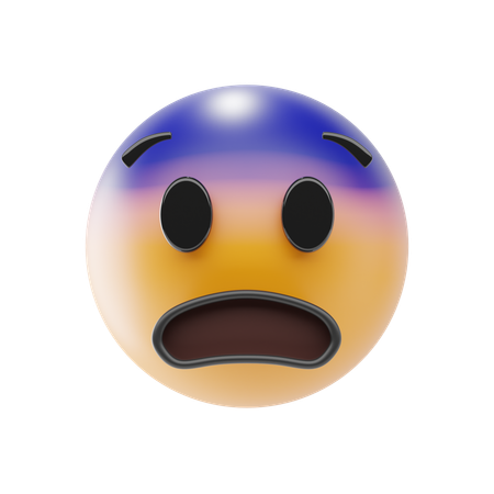 Emoji de cara de medo  3D Icon