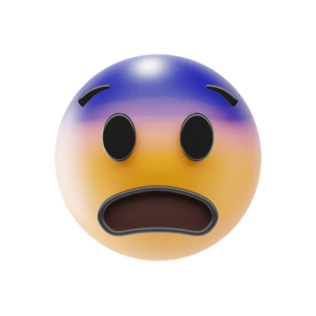 Emoji de cara de medo  3D Icon