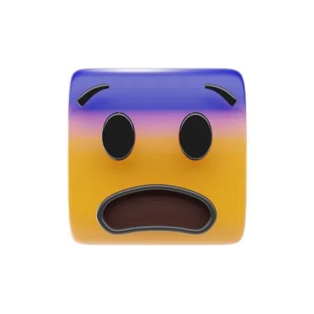 Emoji de cara de medo  3D Icon