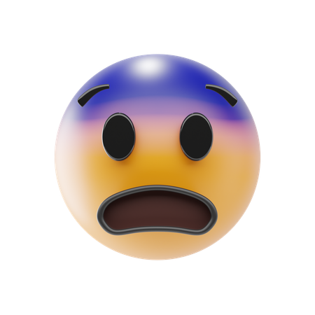 Emoji de cara temerosa  3D Icon