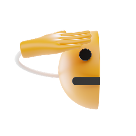 Emoji de cara de saludo  3D Icon