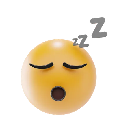 Emoji de cara dormida  3D Icon